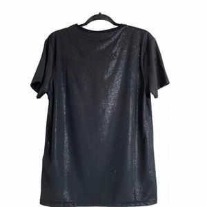 Boohoo Man Shimmer Black shirt